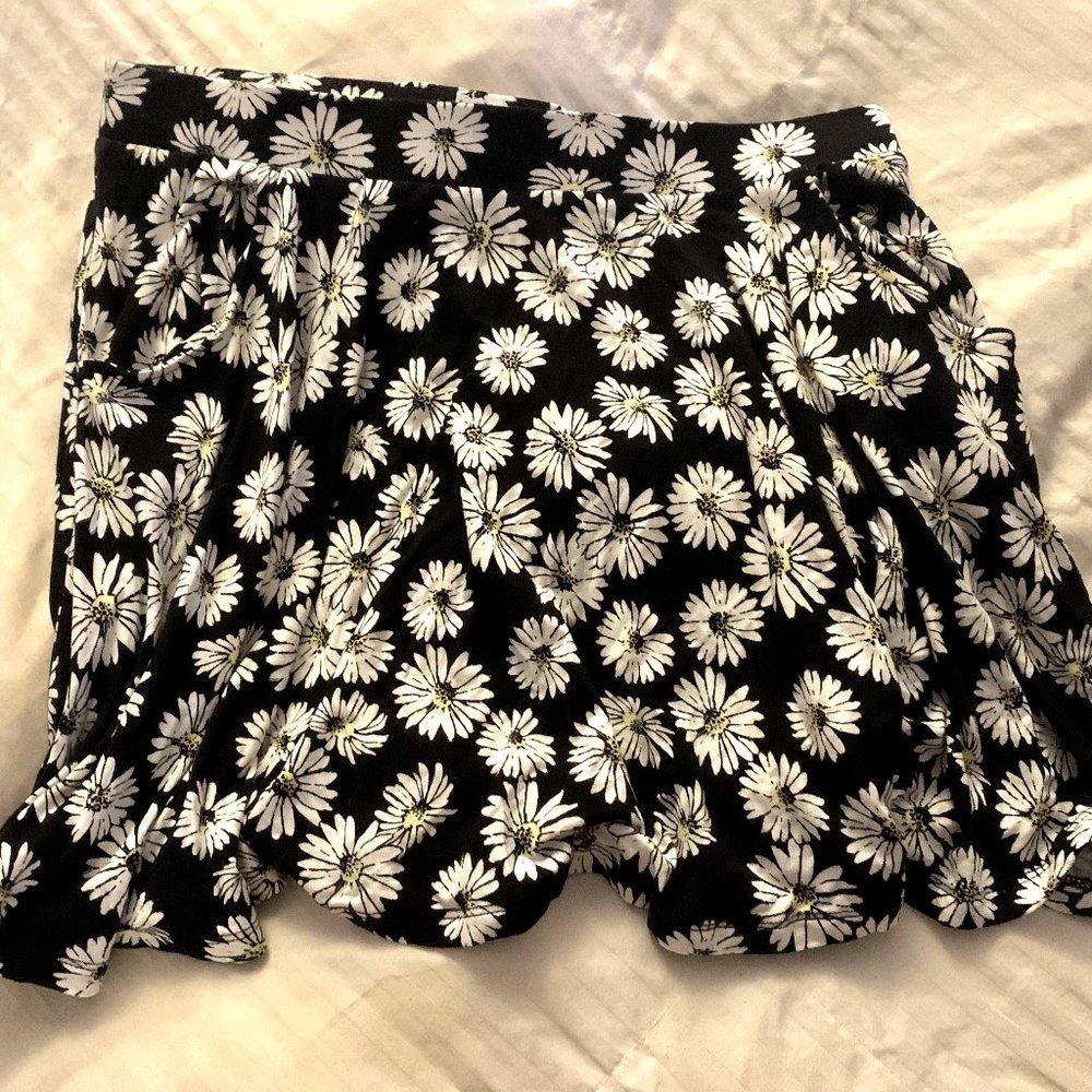 Floral Mini Skater Skirt (WITH Pockets)
